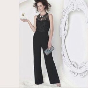 LEIFSDOTTIR black lace jumpsuit